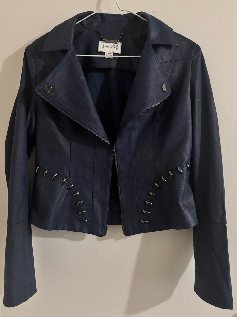 Joseph Ribkoff Faux Suede Moto Jacket